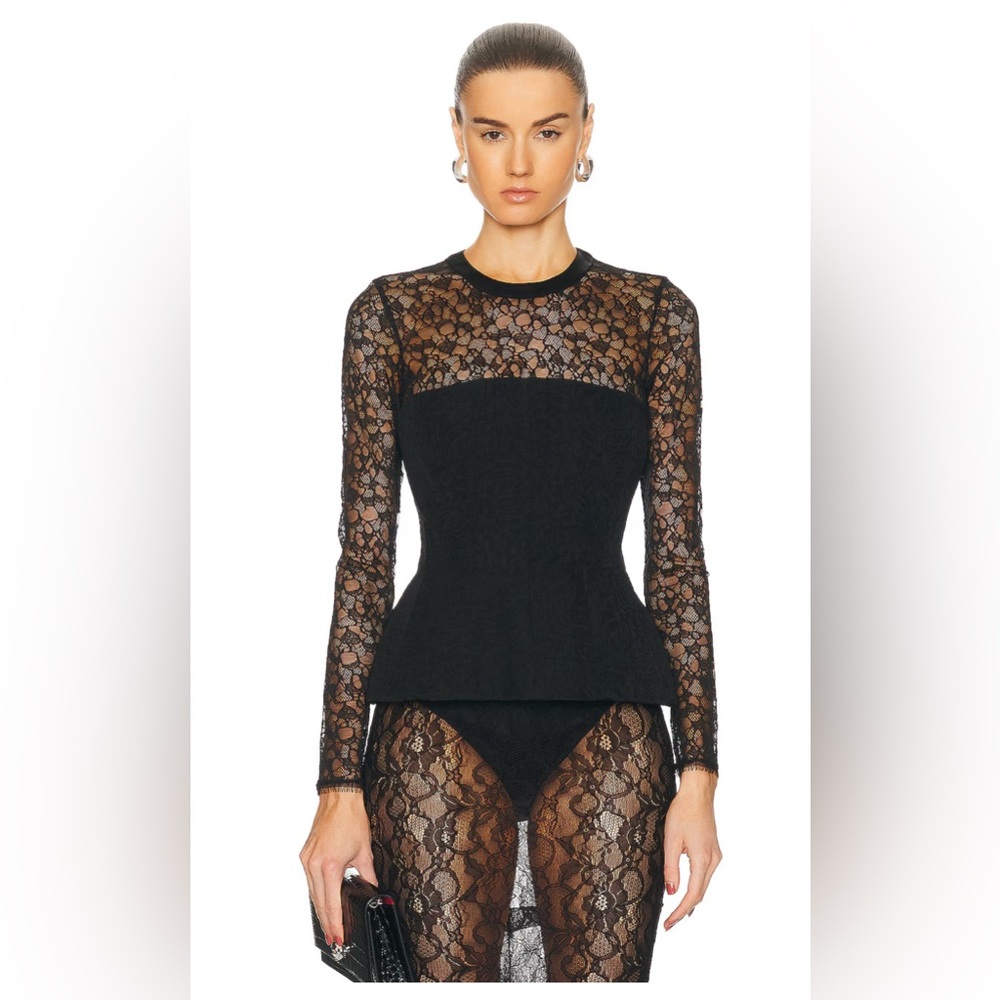 SIMKHAI
Prima Long Sleeve Bustier Top